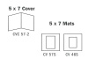 Customview Mat - "5x7" Series (6 PK)